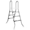 vidaXL Leiter f&uuml;r Aufstellpools 100 cm 3-stufig Edelstahl 304 Silber