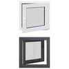 vidaXL Kellerfenster RISOR 50 x 50 cm PVC und Glas Anthrazit