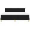 vidaXL Boxspringbett mit Matratze Schwarz 180 x 200 cm Stoff