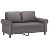 vidaXL 2-Sitzer-Sofa Grau 120 cm Kunstleder