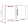 vidaXL LED-Spiegelschrank Artisan-Eiche 90x12x45 cm Holzwerkstoff