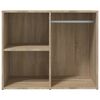vidaXL Regal f&uuml;r Schminktisch Sonoma-Eiche 80x40x65 cm Holzwerkstoff