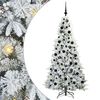 vidaXL K&uuml;nstlicher klappbarer Weihnachtsbaum Wei&szlig; 180 cm PE und PVC