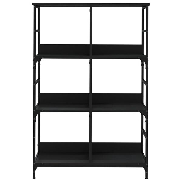 vidaXL Bücherregal Schwarz 78,5x33x117,5 cm Holzwerkstoff