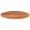 vidaXL Tischplatte Massivholz Palisander Rund 15-16 mm 80 cm