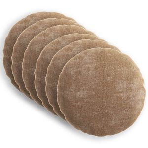 vidaXL Kissenbezug 6 stk. HEERLEN Braun &Oslash; 50 cm Chenille-Stoff