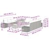 vidaXL Gartensofa-set mit Kissen mit Speicher 10 pcs Grau Poly Rattan