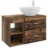 vidaXL Badezimmerm&ouml;bel-Set 2 stk. Altholz Holzwerkstoff