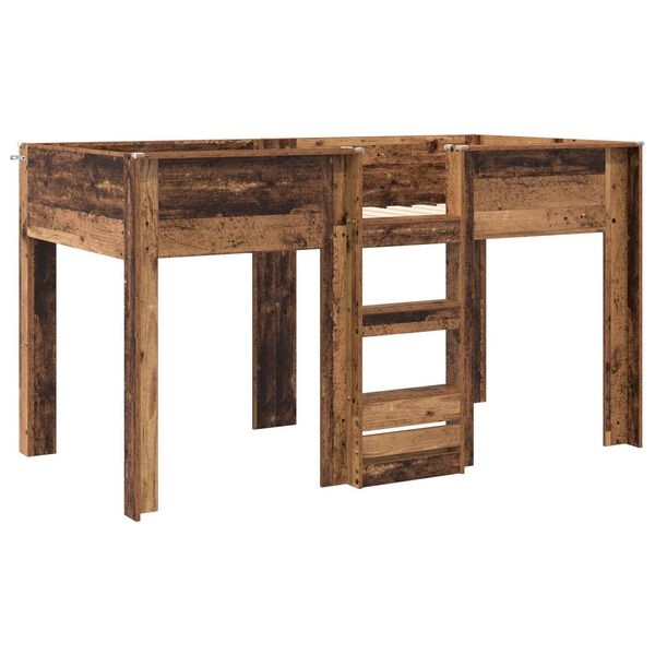 vidaXL Etagenbett f&uuml;r Kinder Altholz 100 x 200 cm Holzwerkstoff