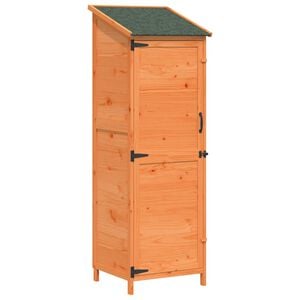 vidaXL Gartenschuppen Braun 59,5 x 56 x 176,5 cm Massivholz aus Fichte