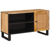 vidaXL TV-Schr&auml;nk mit Speicher Braun 80 x 33 x 46 cm Massivholz Mango