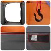 vidaXL Duschzelt mit Speicher Grau und Orange 160 x 160 x 227 cm Stahl