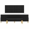 vidaXL Boxspringbett mit Matratze Schwarz 180 x 200 cm Stoff