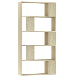vidaXL B&uuml;cherregal/Raumteiler Sonoma-Eiche 80x24x159 cm Holzwerkstoff
