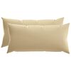 vidaXL Kissenbezug 2 pcs HEERLEN Beige 40 x 80 cm Polyester