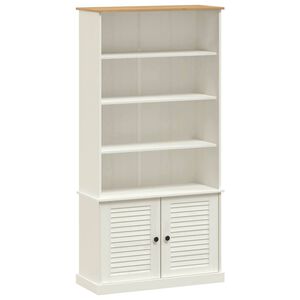 vidaXL B&uuml;cherregal VIGO Wei&szlig; 85x35x170 cm Massivholz Kiefer