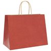 vidaXL Papiertragetaschen 50 Stk. mit Henkeln Rot 32x17x25 cm