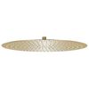 vidaXL Regenbrause Edelstahl 50 cm Rund Golden