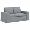 vidaXL Sofa 2 pcs Hellgrau 182 x 80 x 82 cm Stoff