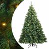 vidaXL K&uuml;nstlicher Weihnachtsbaum mit 300 LEDs Gr&uuml;n 210 cm PE und PVC