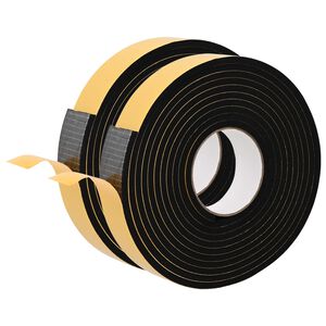 vidaXL Selbstklebendes Schaumstoffband 2 stk. Schwarz 30mm x 5m