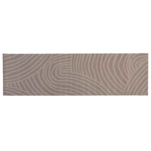 vidaXL K&uuml;chen Teppich Braun skandinavisch 150 x 45 cm 100% Polyamid