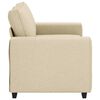 vidaXL 2-Sitzer-Sofa Creme 120 cm Stoff