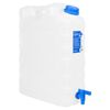 vidaXL Wasserbeh&auml;lter mit Hahn Transparent 20 L Kunststoff