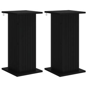 vidaXL Pflanzenst&auml;nder 2 stk. Schwarz 30,5 x 30 x 60,5 cm