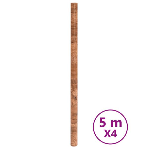 vidaXL M&ouml;belfolien Selbstklebend Holzoptik 90x500 cm PVC