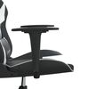 vidaXL Gaming-Stuhl mit Massagefunktion Schwarz und Weiß Kunstleder