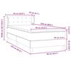 vidaXL Boxspringbett mit Matratze Rosa 90x220 cm Samt