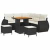 vidaXL Gartensofa-set 8 stk. Schwarz Poly-Rattan