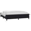 vidaXL Boxspringbett mit Matratze Schwarz 200x220 cm Samt