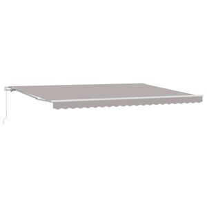 vidaXL Markise Hellgrau 500 x 300 x 165 cm Polyester und Metall