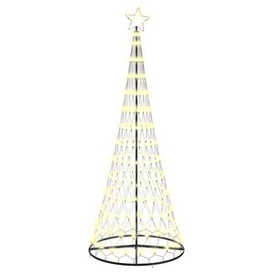 vidaXL LED-Weihnachtsbaum mit 295 LEDs Warmes Wei&szlig; 250 cm Metall