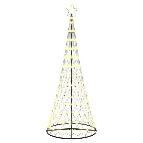 vidaXL LED-Weihnachtsbaum mit 295 LEDs Warmes Wei&szlig; 250 cm Metall