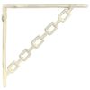 vidaXL Wandregalhalterungen 12 stk. Antik Wei&szlig; 14,5 x 14,5 x 3 cm
