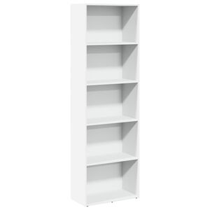 vidaXL B&uuml;cherregal Wei&szlig; 60x30x189 cm Holzwerkstoff