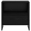 vidaXL Nachttisch Schwarz Eichen-Optik 50 x 39,5 x 50 cm Holzwerkstoff