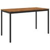 vidaXL Gartenbar-Tisch Nat&uuml;rlich und Schwarz 180 x 88,5 x 105 cm