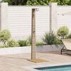 vidaXL Garten Dusche Beige 60 x 80 x 214 cm Poly Rattan