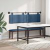vidaXL H&auml;ngevorderseite Wandmontiert Uni Blau 170 x 55 x 5 cm Stoff