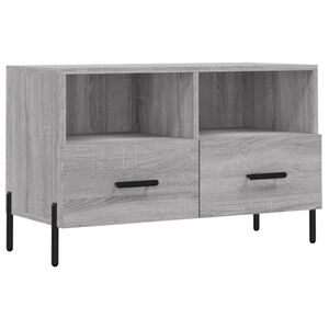 vidaXL TV-Schrank Grau Sonoma 80x36x50 cm Holzwerkstoff