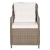 vidaXL 7-tlg. Garten-Essgruppe Poly Rattan Braun