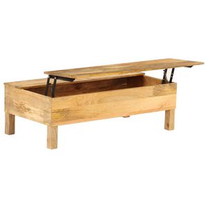 vidaXL Couchtisch Massivholz Mango 110x55x35 cm