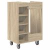 vidaXL Golf Schrank Mit Rad Uni Sonoma-Eiche 65 x 45 x 98 cm