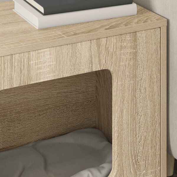 vidaXL Katzenhaus Sonoma 51 x 30 x 42,5 cm Holzwerkstoff