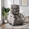 vidaXL Relaxsessel mit Aufstehhilfe Taupe Stoff