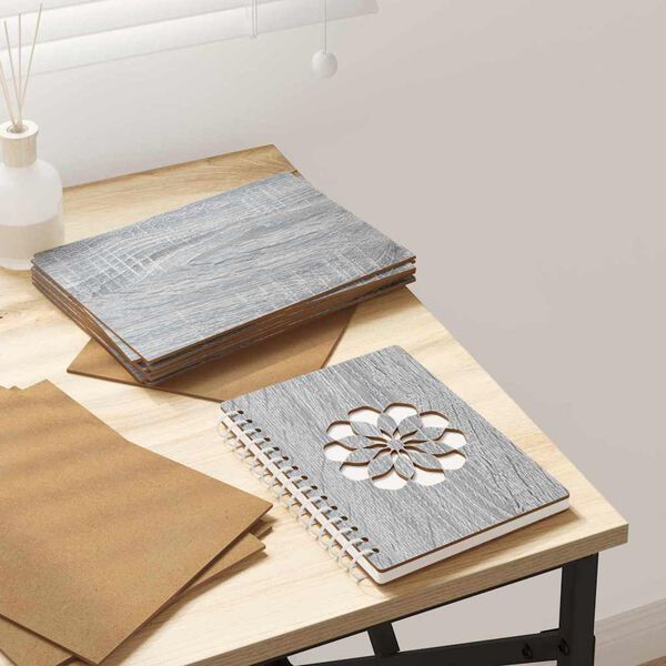 vidaXL Dekoplatten 150 pcs Graues Sonoma 21 x 30 x 0,27 cm